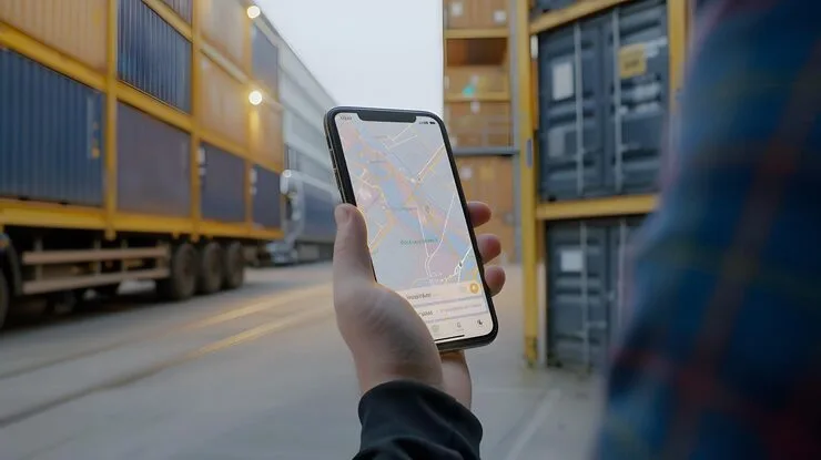 transporte rodoviário de carga com rastreamento